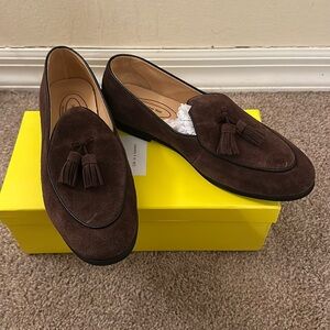 Men’s Coffee colored suede loafer shoes